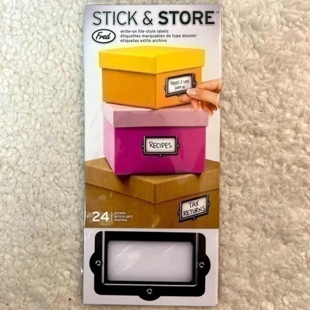Fred Stick & Store Write-On File Style Labels